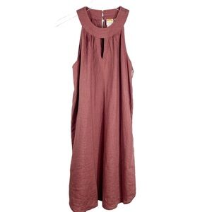 C&C CALIFORNIA Linen Halter Style Dress